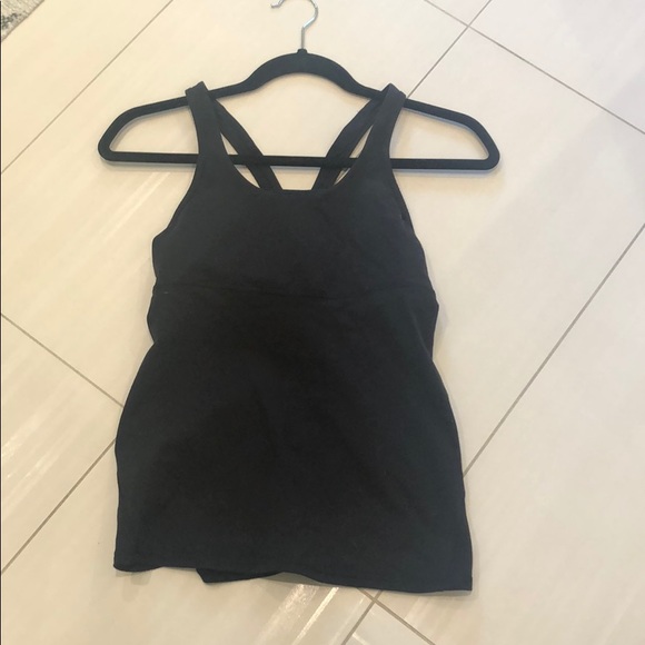 2 Lululemon racer workout top built in bra size 6 - Picture 2 of 5
